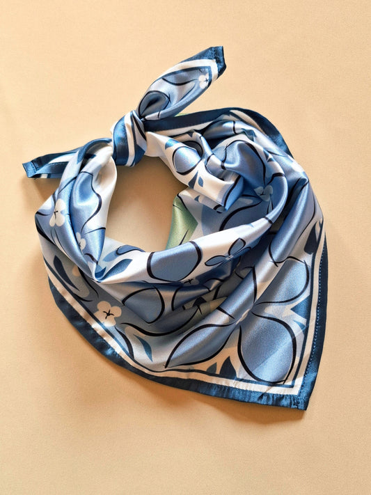 Foulard carré 50cm Ortensia