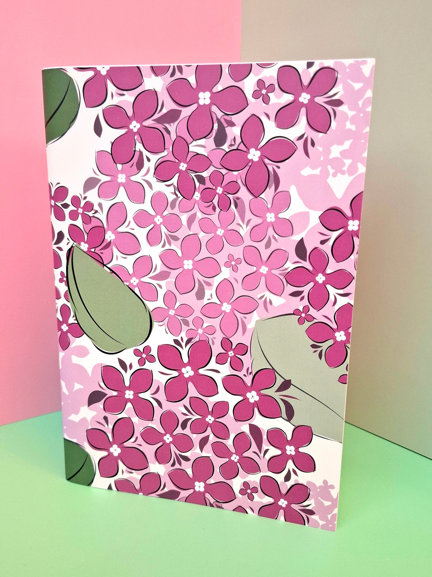 Quaderno Ortensia rosa
