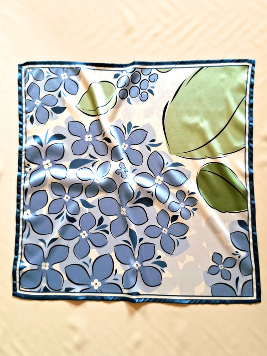 Foulard carré 50cm Ortensia