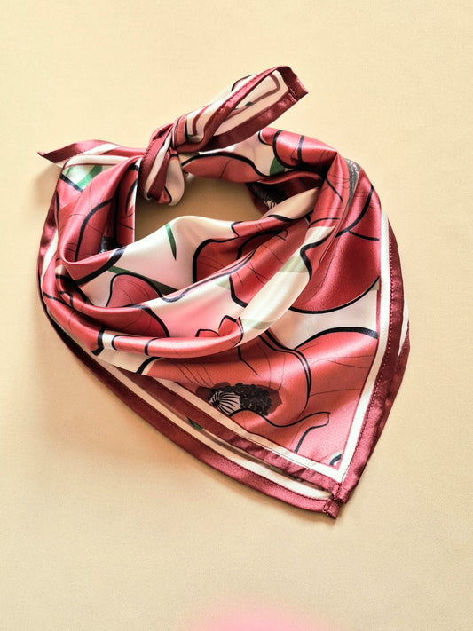 Foulard carré 50cm Papavero