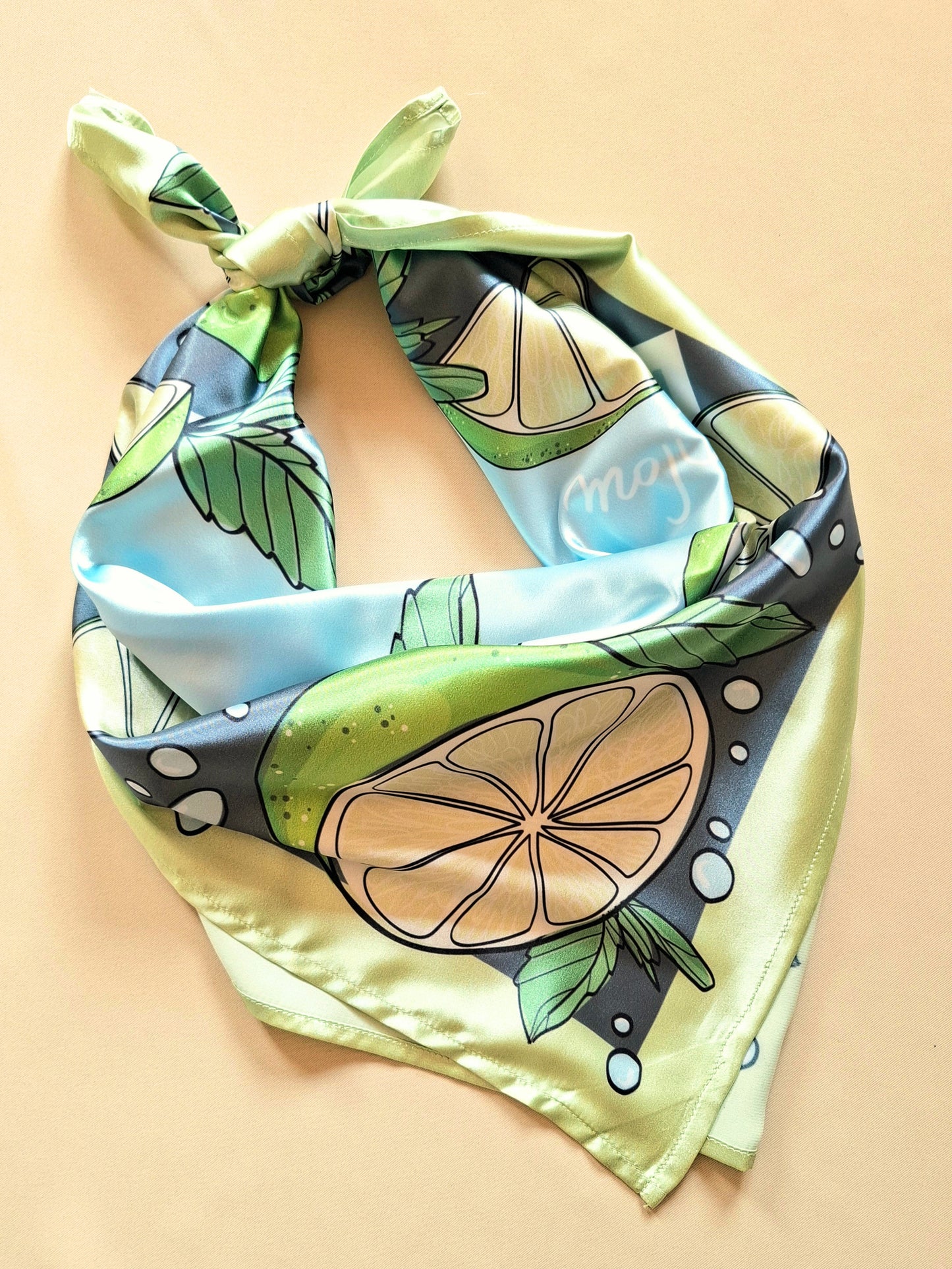Foulard carré 70cm Mojito