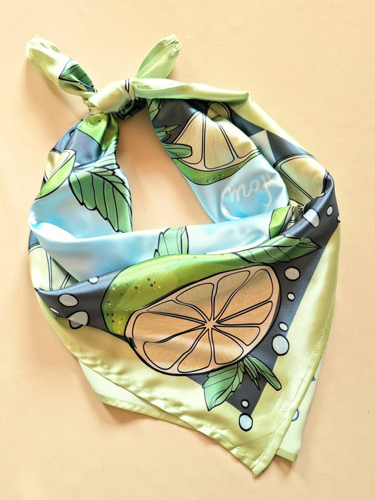 Foulard carré 70cm Mojito
